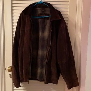 Men’s brown Suede Jacket 2x